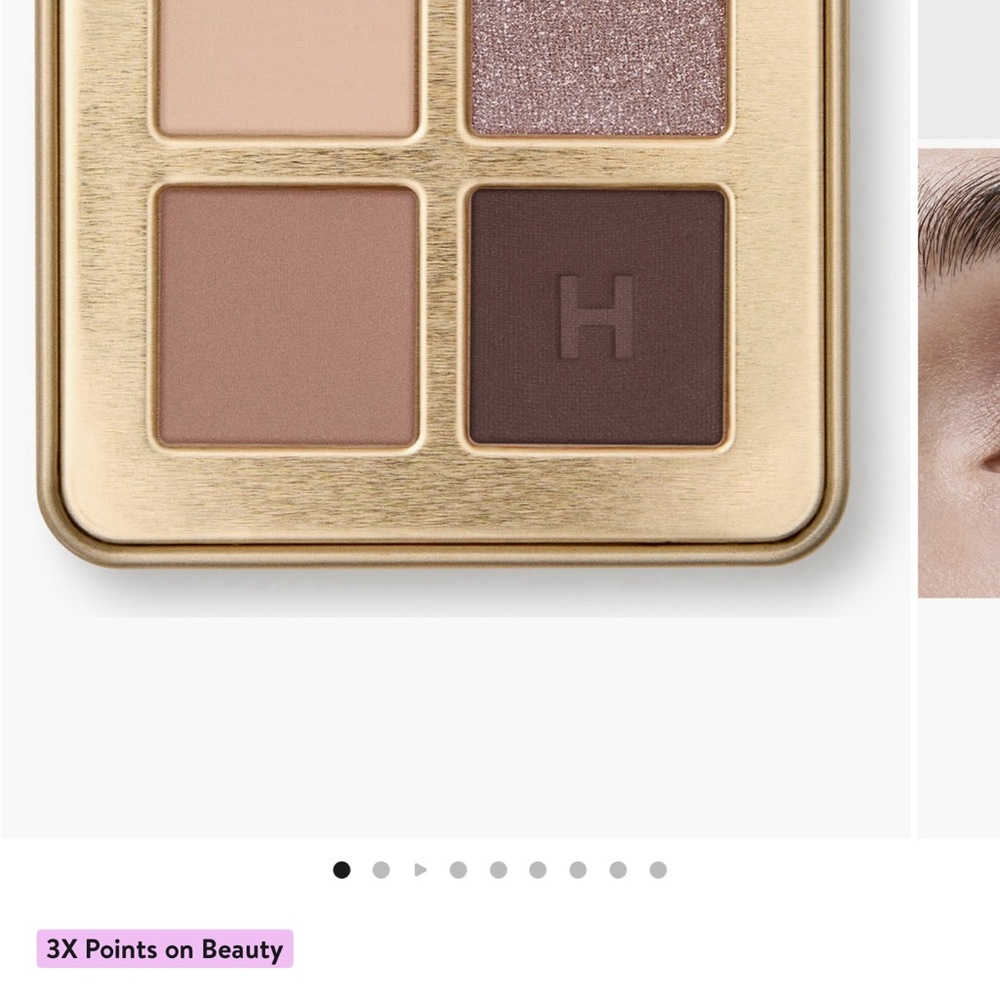 Hourglass Eyeshadow Palette - Taupe and Shimmering Rose